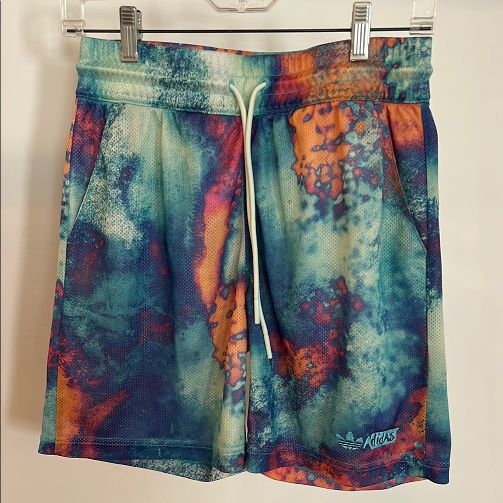 Adidas Athletic Blue and Orange Shorts